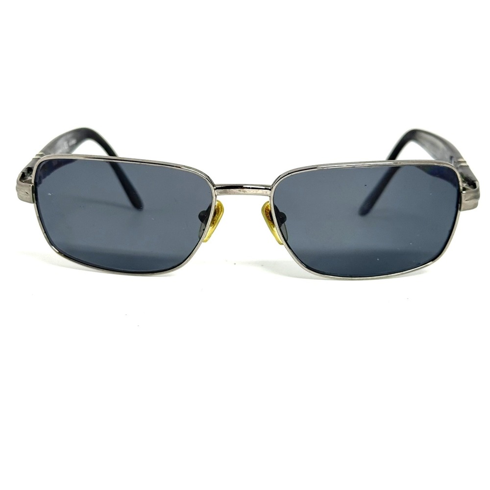 Persol 2347-S 513/58 Gunmetal Rectangular Polarized Sunglasses 55-16-135 Italy